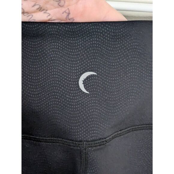 Zyia Active Black Patterned 7/8 Leggings - Size 12 - Picture 7 of 8